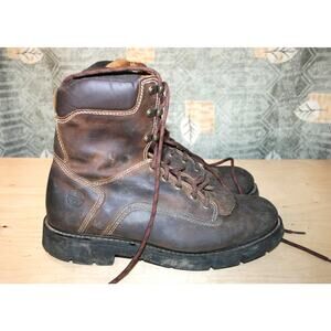 Lincoln Outfitters Brown Leather Boots Non-Steel Toe Work Boots 12 W